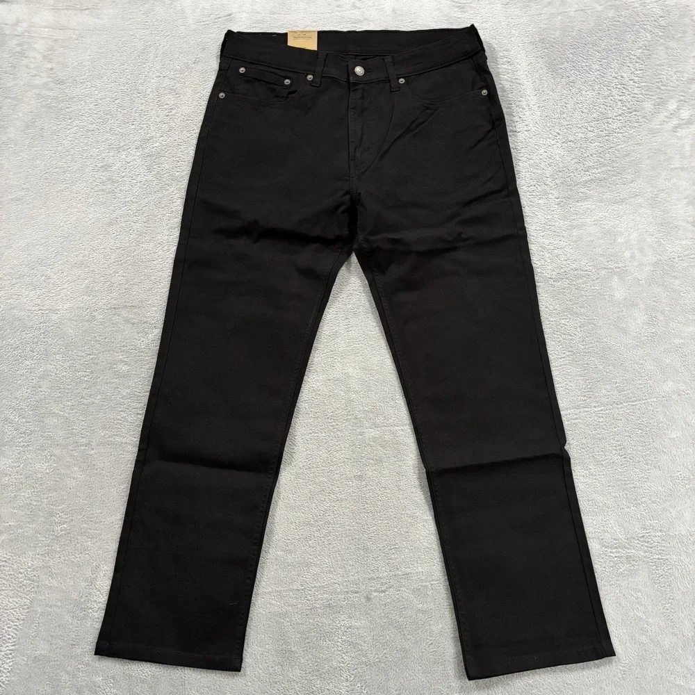 Levi's 505 Jeans Mens 32x30 Straight Mid Rise Premium Soft Twill Normcore Black